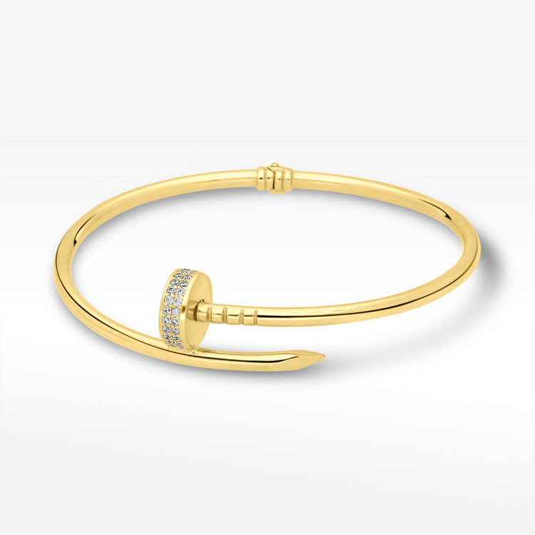 Bransoletka ze złota z cyrkoniami