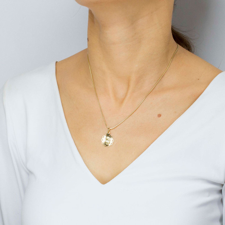 Zawieszka ze złota medalik