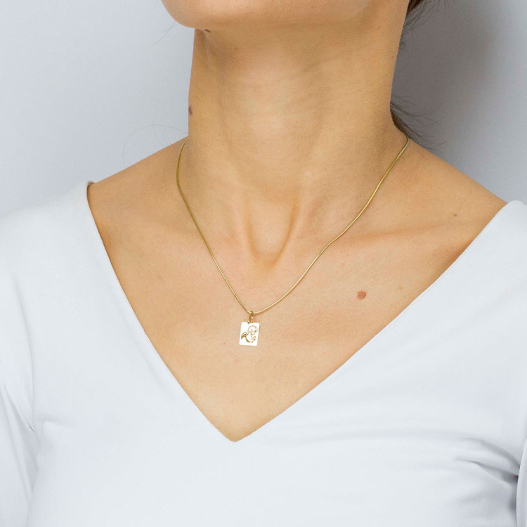 Zawieszka ze złota medalik