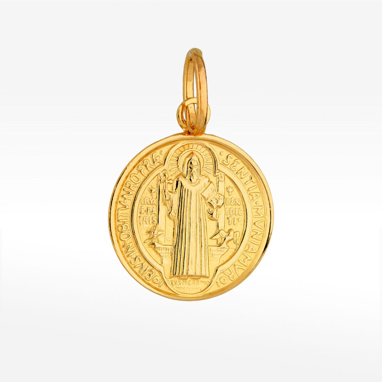 Zawieszka ze złota medalik