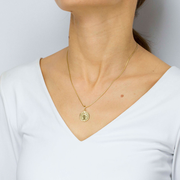 Zawieszka ze złota medalik