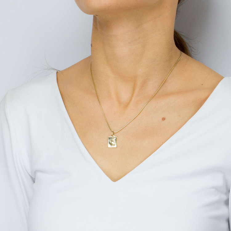 Zawieszka ze złota medalik