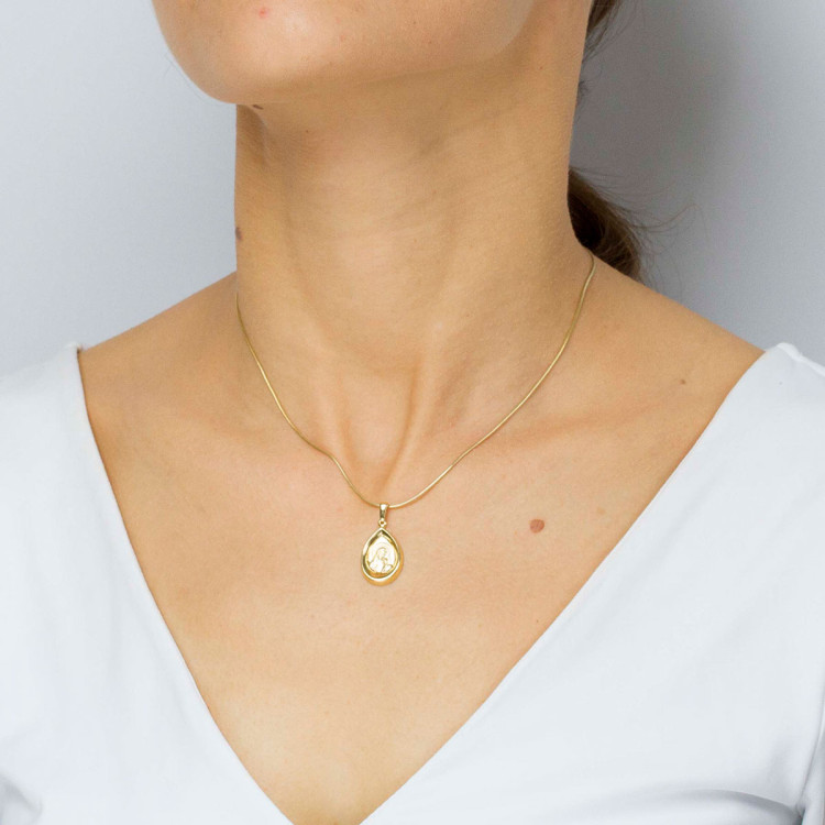 Zawieszka ze złota medalik