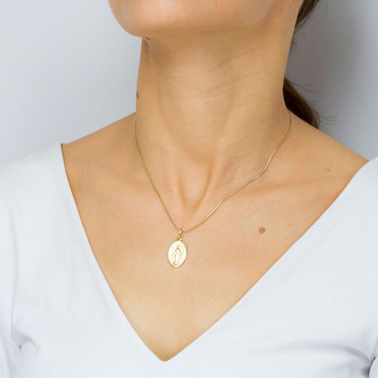 Zawieszka ze złota medalik