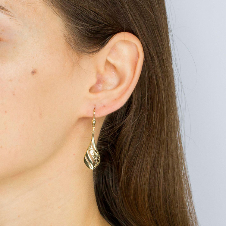 Kolczyki ze złota wiszące