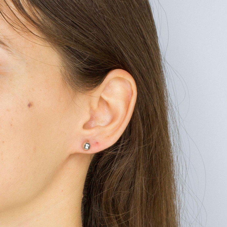 Kolczyki z białego złota