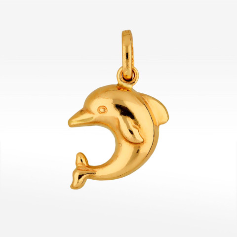 Zawieszka ze złota delfinek