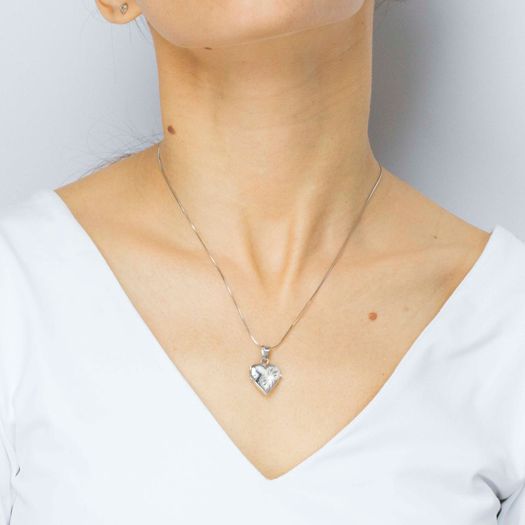 Zawieszka ze złota puzderko serce