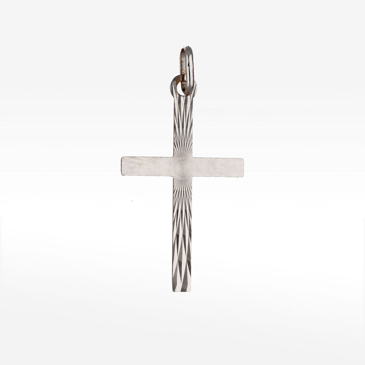 Zawieszka z białego złota krzyżyk