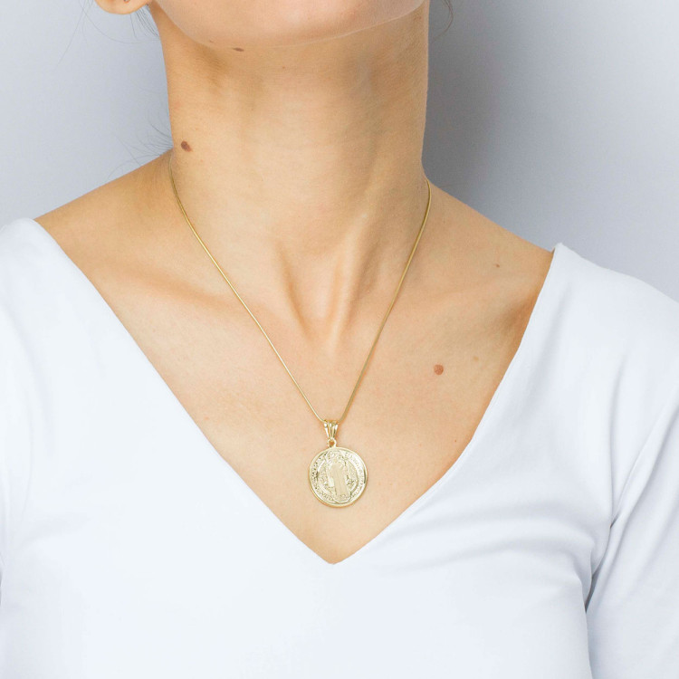 Zawieszka ze złota medalik