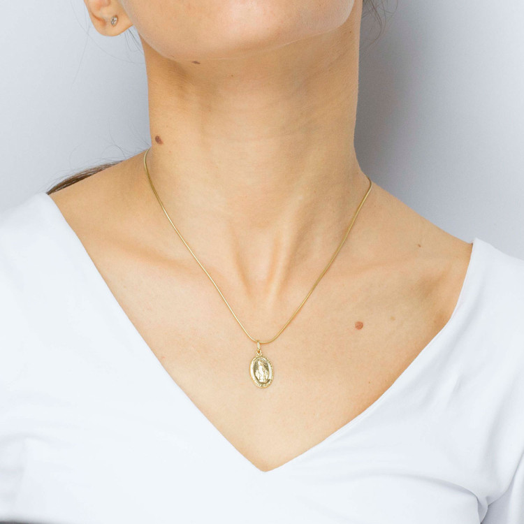 Zawieszka ze złota medalik