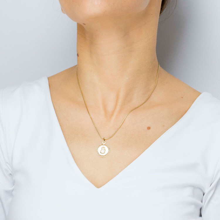 Zawieszka ze złota medalik