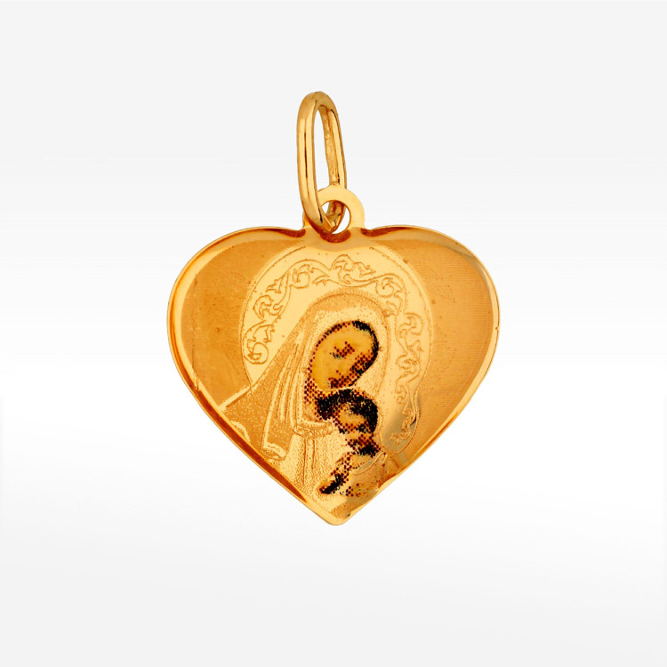 Zawieszka ze złota medalik