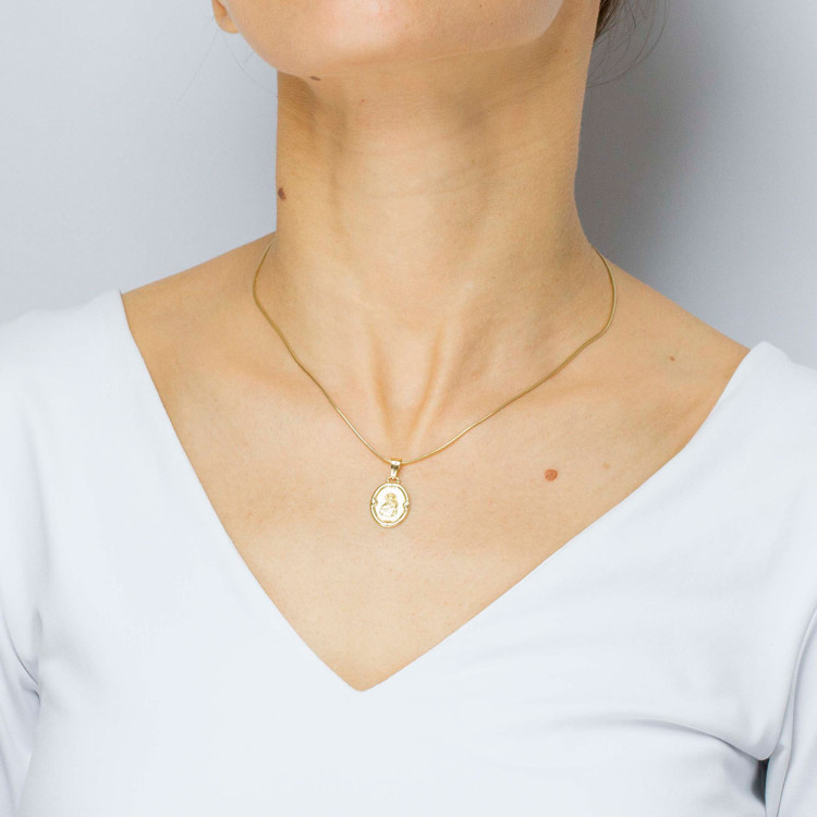 Zawieszka ze złota medalik