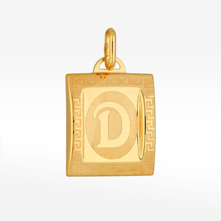 Zawieszka ze złota litera D