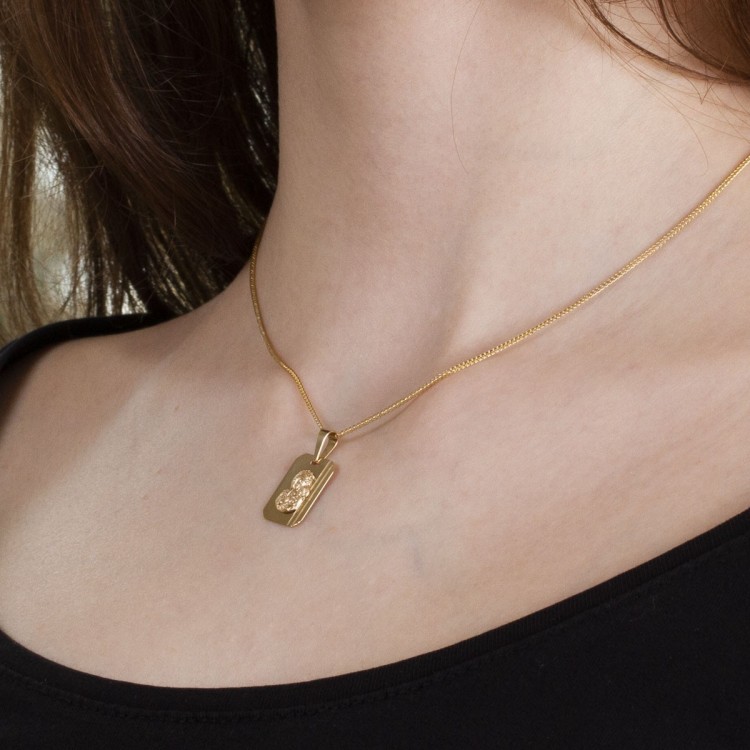 Zawieszka ze złota medalik