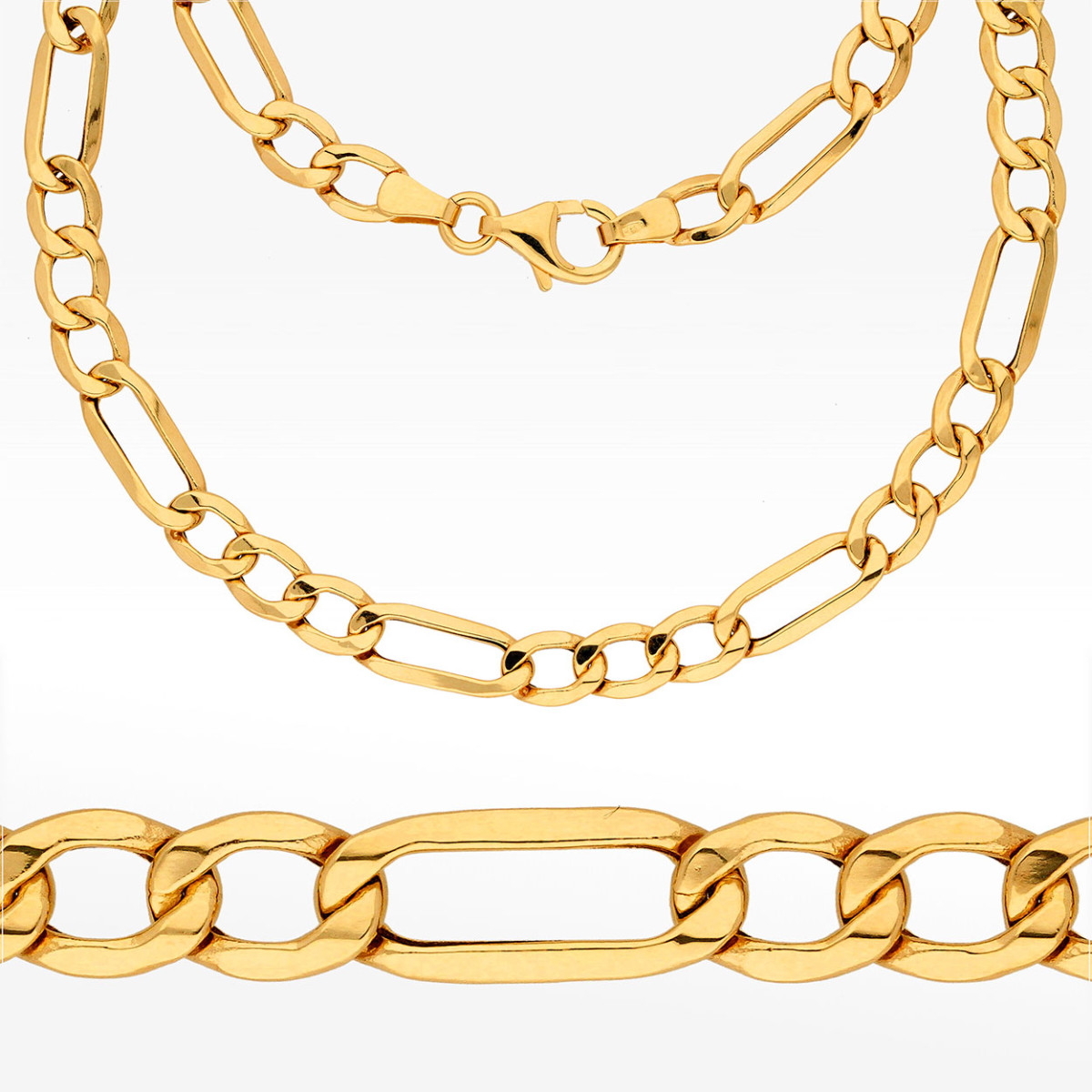 Łańcuszek ze złota figaro