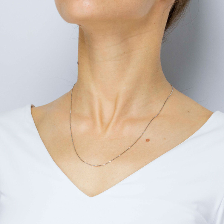 Łańcuszek ze złota kostka pełny