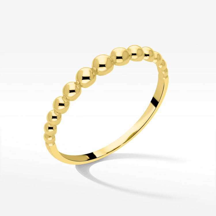 Pierścionek ze złota kulki