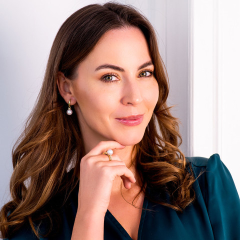 Kolczyki ze złota z perłą