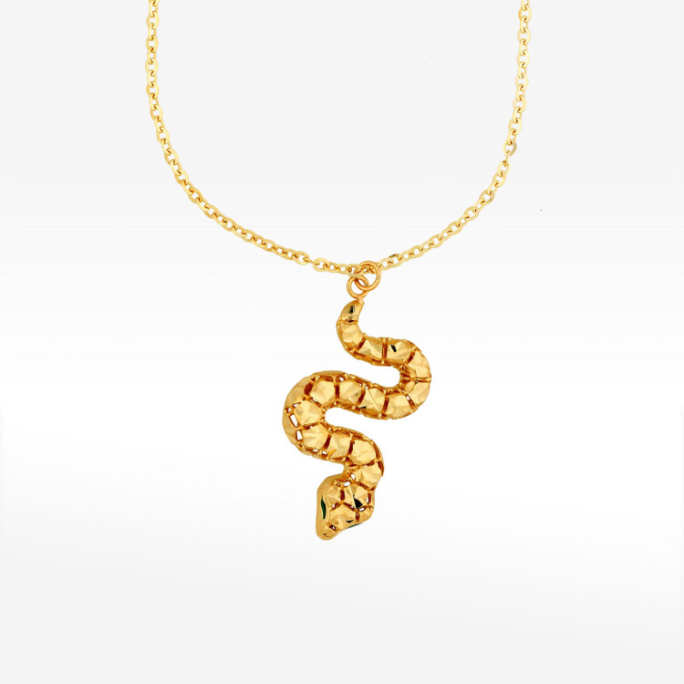 Naszyjnik ze złota 42-45cm z wężem