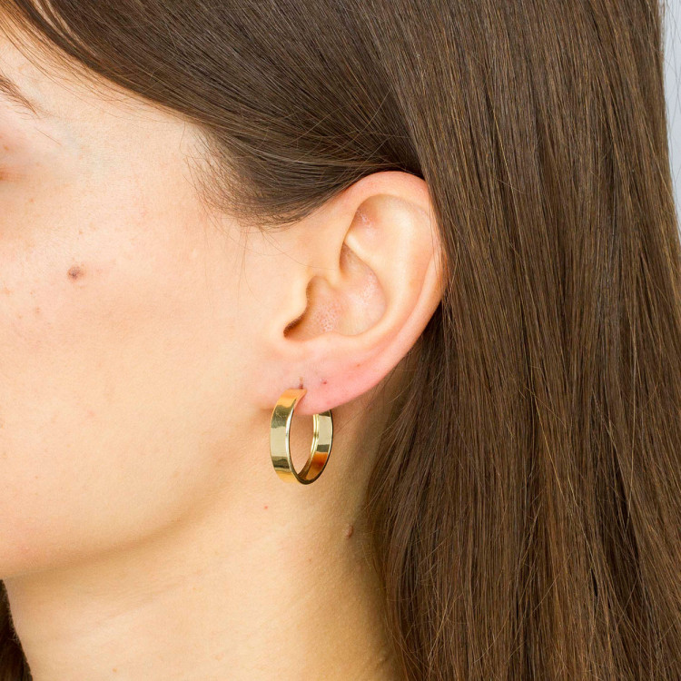 Kolczyki ze złota 2.2cm koła