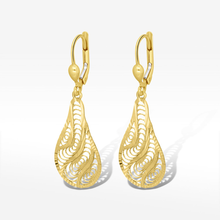 Kolczyki ze złota wiszące