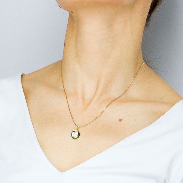 Zawieszka ze złota medalik