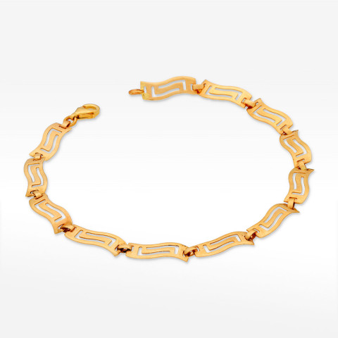 Bransoletka ze złota z wzorem grecim