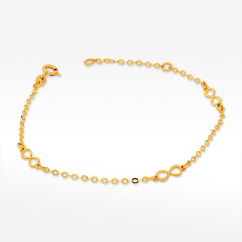 Bransoletka ze złota nieskończoność