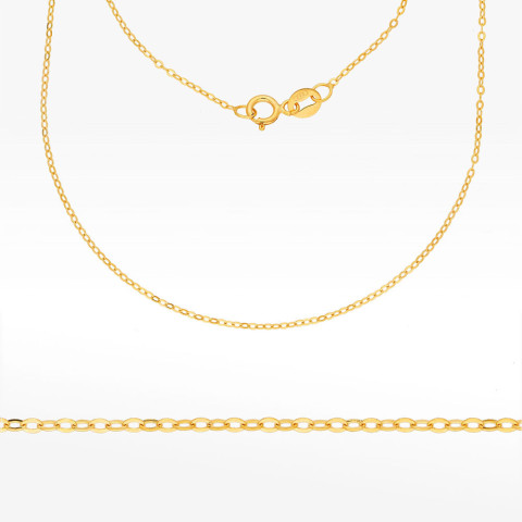 Łańcuszek ze złota ankier pełny