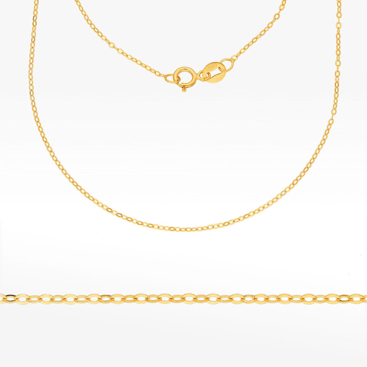 Łańcuszek ze złota ankier pełny