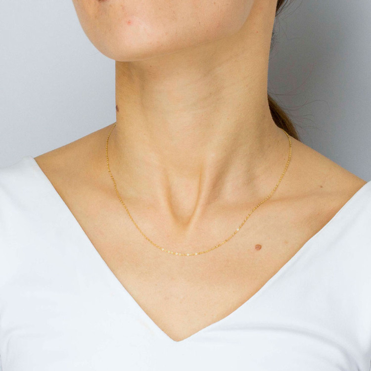 Łańcuszek ze złota ankier pełny