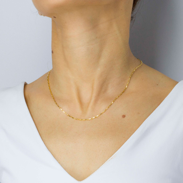 Łańcuszek ze złota ankier pełny