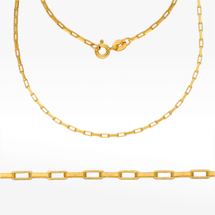 Łańcuszek ze złota ankier pełny