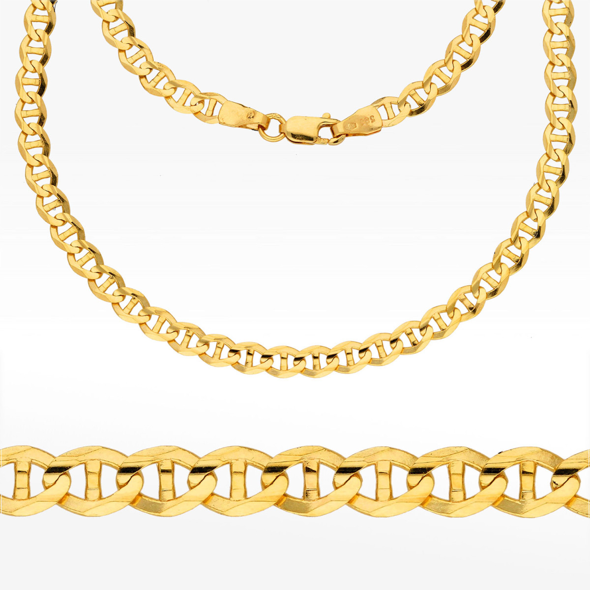 Łańcuszek ze złota gucci pełny