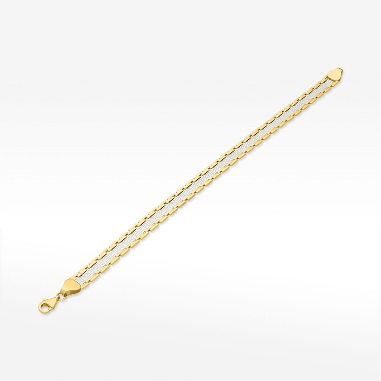 Bransoletka ze złota z wzorem greckim