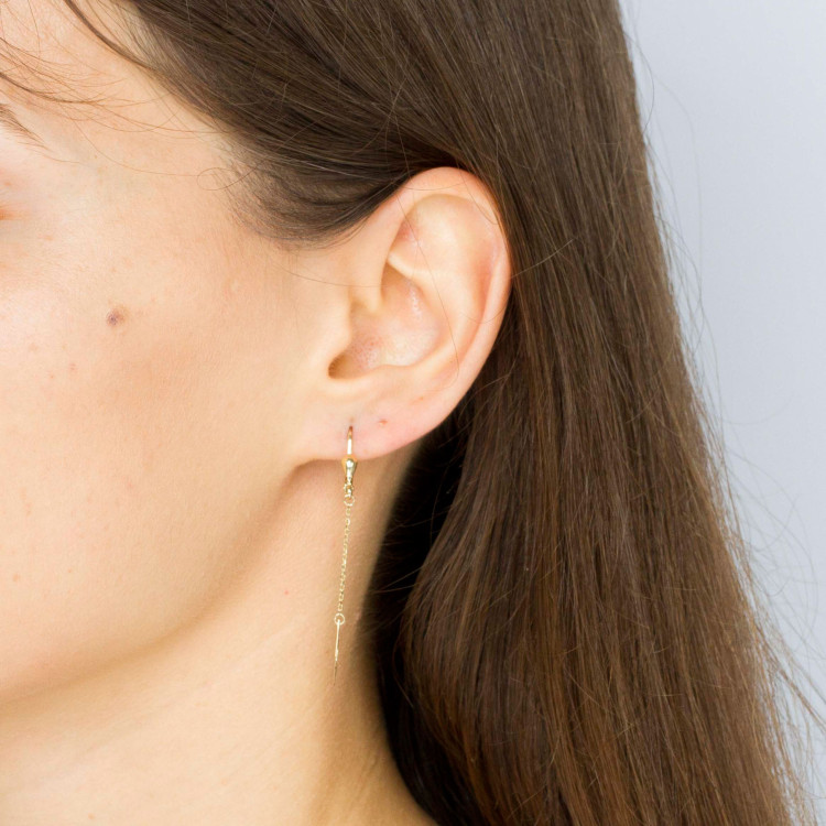 Kolczyki ze złota wiszące