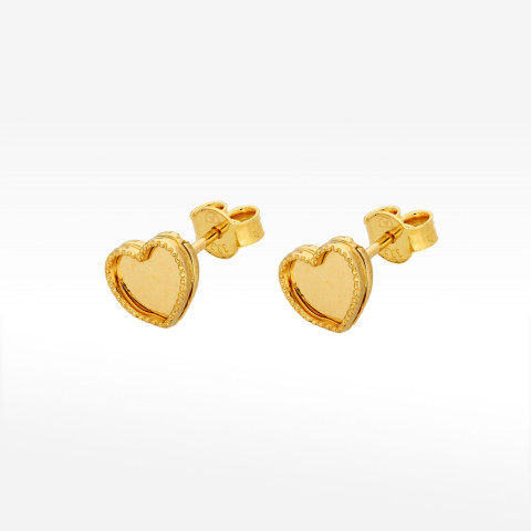 Kolczyki ze złota serce