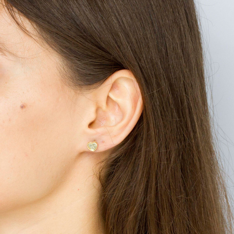 Kolczyki ze złota serce