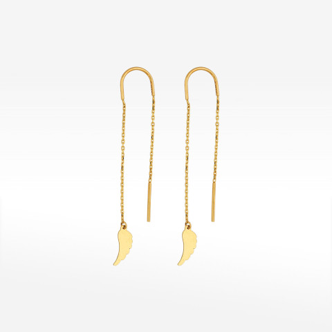 Kolczyki ze złota przeciągane