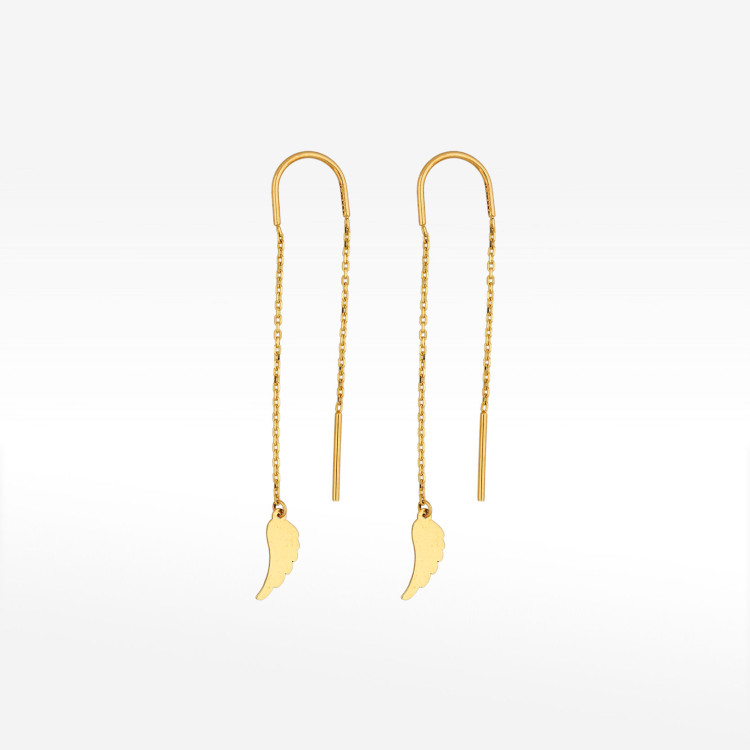 Kolczyki ze złota przeciągane