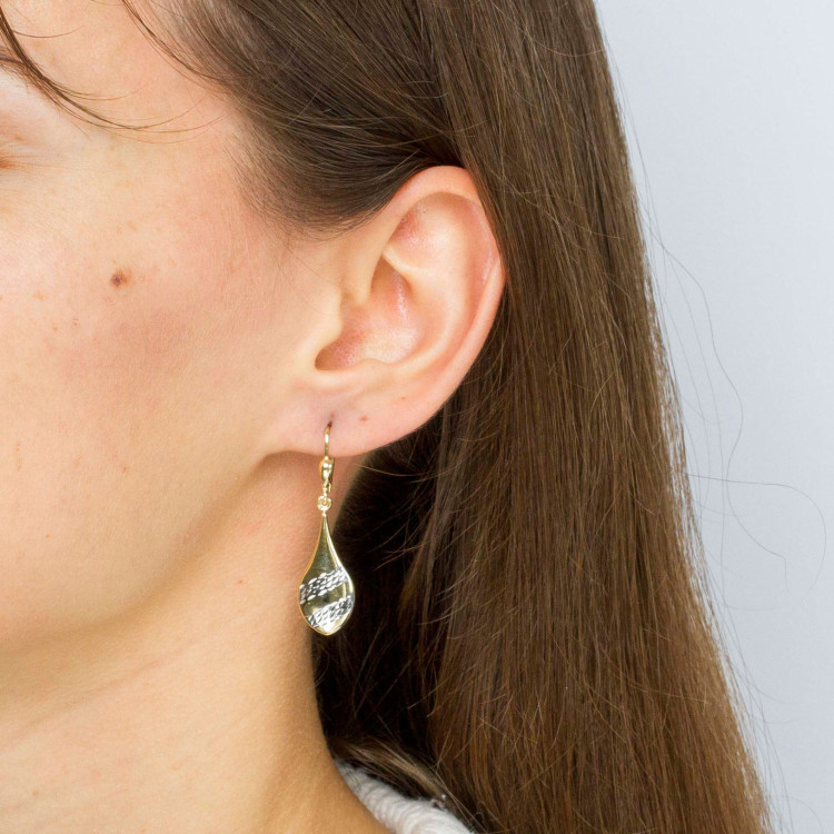 Kolczyki ze złota wiszące