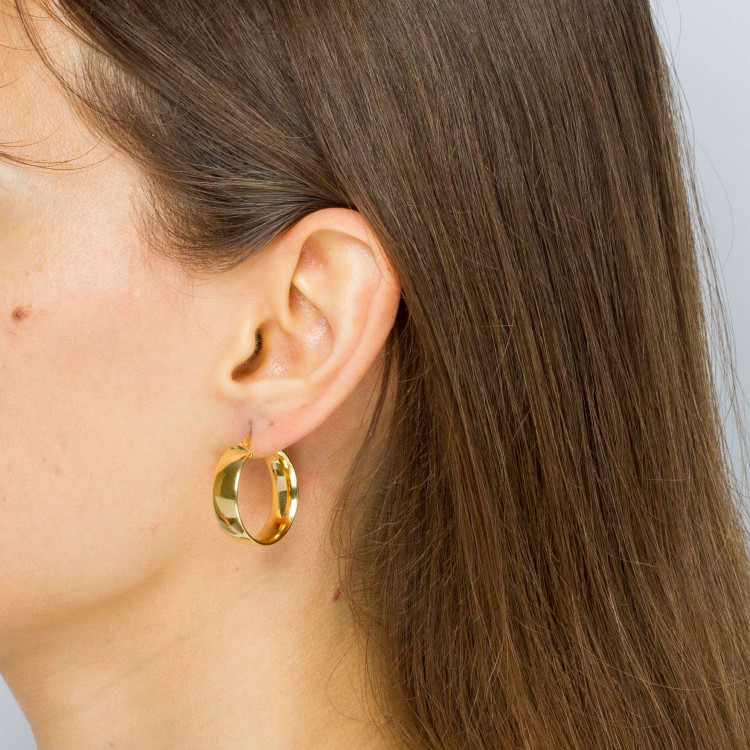 Kolczyki ze złota 2.4cm koła