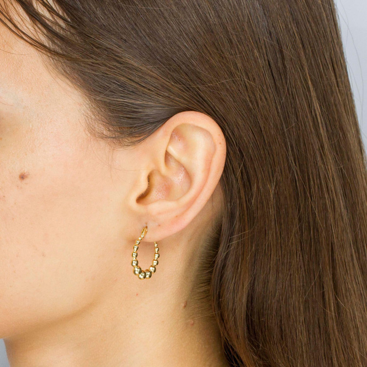 Kolczyki ze złota 2.1cm koła