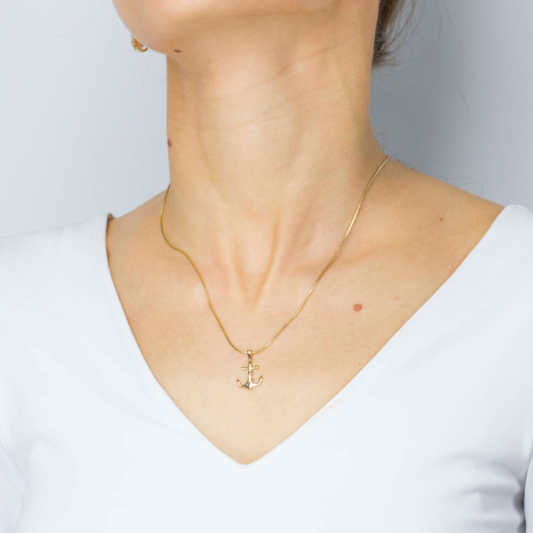 Zawieszka ze złota kotwica