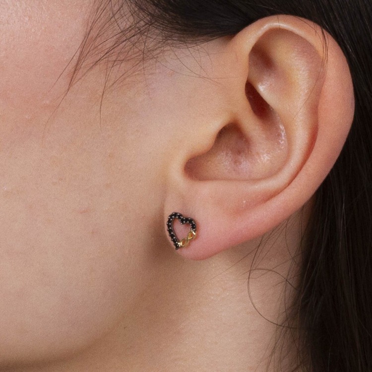 Kolczyki ze złota serduszka