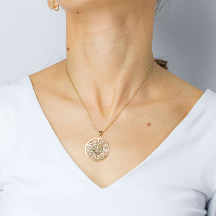 Zawieszka ze złota z motywem greckim