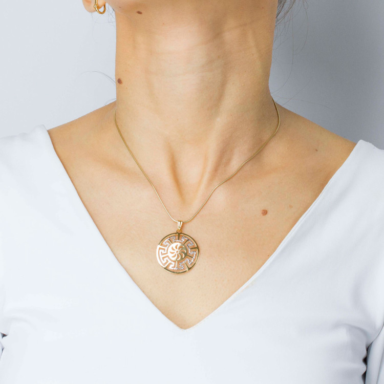 Zawieszka ze złota z motywem greckim