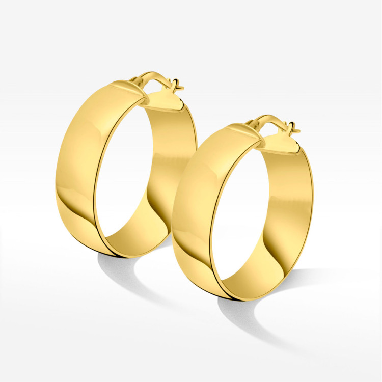 Kolczyki ze złota 2.4cm koła